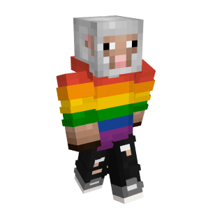 Rainbow sheep Minecraft Skins