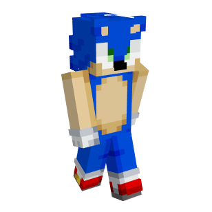 Sonic sprite (Sonic 1 megadrive Minecraft Skin