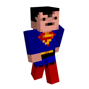 Superman 1940 photo realista Minecraft Skin
