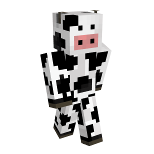 minecraft white cow skin