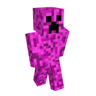 minecraft pink creeper
