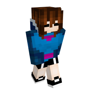frisk bits and pieces genocidal Minecraft Skin