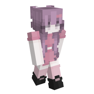 minecraft girl skins with purple hair