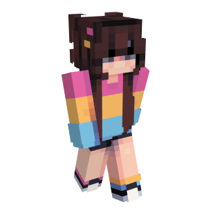 The skin I made based on the pansexual flag : r/Minecraft