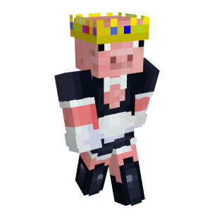 Technoblade + Crown Minecraft Skins