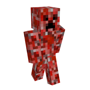 Red Creeper Minecraft Skins
