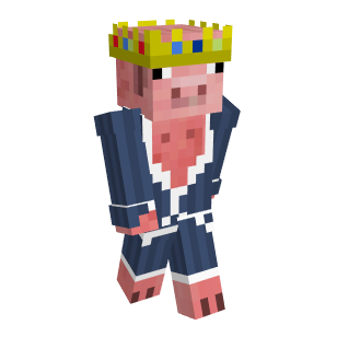 Technoblade + Crown Minecraft Skins